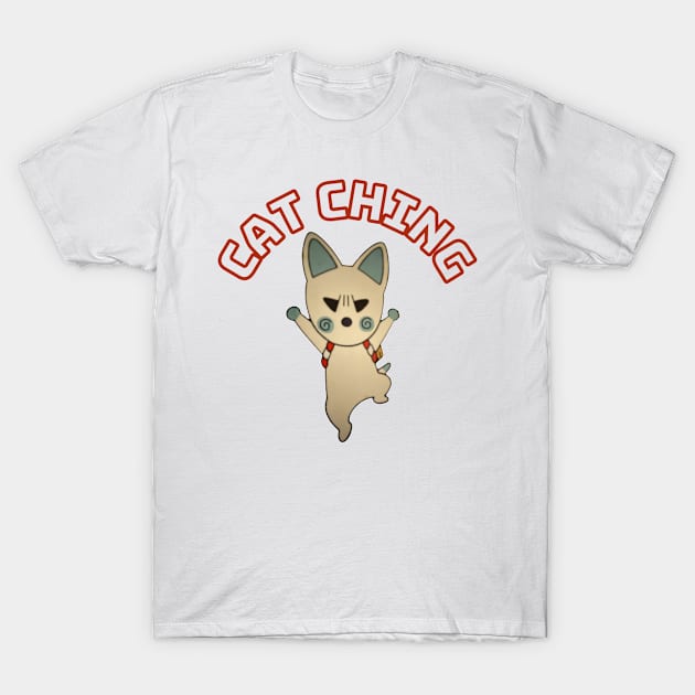 Cat Ching T-Shirt by TeeJaiStudio